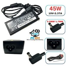 GENIUNE ACER LAPTOP CHARGER 19V - 2.37A, 45W (ADP-45HED) WITH POWER LEAD