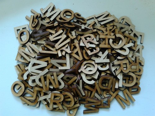 Laser cut wooden letters 25mm - laser,
