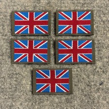 Woven Union Jack Colour Badges