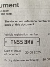 Cherished Number Plate.                               TN55 BMW