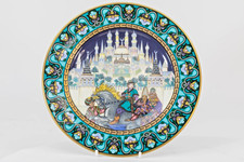 Vintage Ceramic Plate Russian