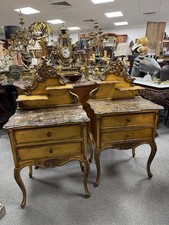 Pair of Rococo Marble Top
