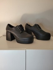 Funtasma Jazz 02 Men's Black Platform Disco Retro 70s Shoes Lace Up Size 10