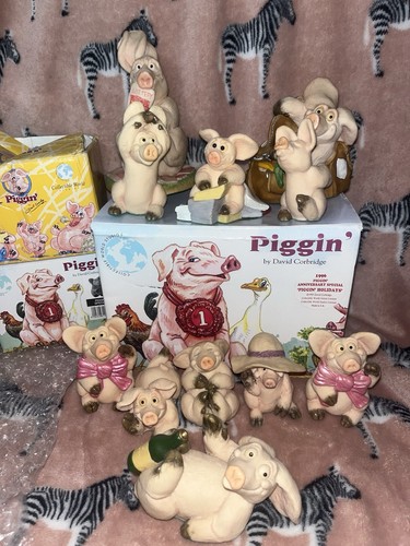 Piggin pigs ornaments x12 - piggin,