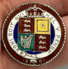 1887 QUEEN VICTORIA ENAMELLED ENAMEL SILVER SHILLING