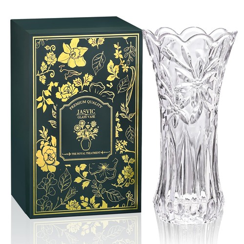 Crystal glass vase - cm, with