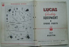 Austin Car & Commercial  1957 Lucas illustrated Spare Parts List