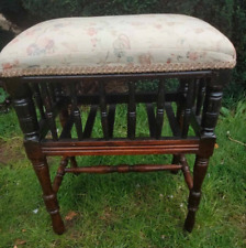 Edwardian piano stool with