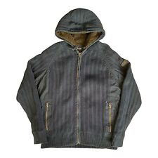 Men’s Vintage SCHOTT Fleece Hoodie XXL Navy Blue PL Coaster 2 Good Used Con