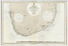 ANTIQUE ADMIRALTY CHART. No. 813. CEYLON, SOUTH of LATITUDE 7-20n, 1911 Edition.