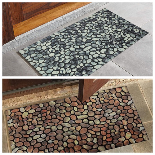 Grey stone door mat heavy - mat, duty
