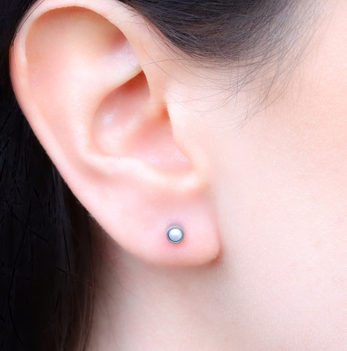 Gem earrings ear studs - gem,
