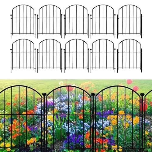 Decorative garden fence 17in - fence,