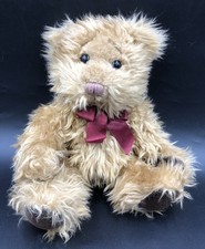 Russ Berrie Gregory Brown Teddy Bear 8” High Sitting Plush Soft Comforter Toy 🧸