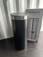 Brabantia 30L Kitchen Bin Matt Black Removable Lid Soft Touch Open (see Info)