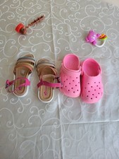 Pink Slip-on Sandals For Girl