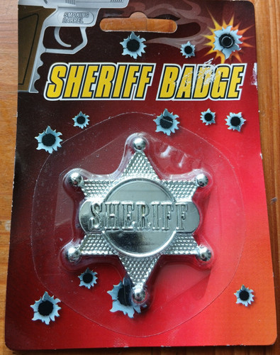 Sheriff badge childs costume - sheriff,