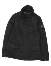 SLAM Womens Windbreaker Jacket UK 16 Large Black Polyester BZ01