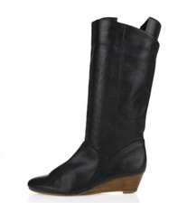 Womens MARKON black leather