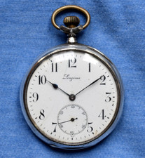 Longines Vintage 5 Grands Prix Open Face Manual Wind Pocket Watch