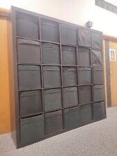 May deliver & Build 1 Of 2 Sets  VGC Black brown Ikea Expedit (Now Kallax) 5×5 