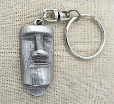 Easter Island Head Keyring in Gift Pouch