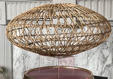 VINTAGE STYLE RATTAN LARGE LAMPSHADE EX CNDITION