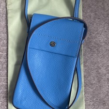 Radley Leather RIVINGTON Phone Crossbody Bag  RRP £99 blue used once 