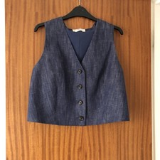 M&S Linen Cotton Waistcoat