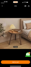 40 X 40 ROUND WOOD EFFECT SIDE