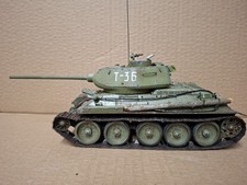 1/35 Scale WW2 Soviet T-34/85 Tank Model Finished and Painted.Full Interior