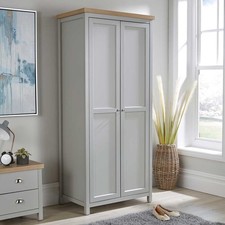 Wardrobe Grey Oak 2 Door Two