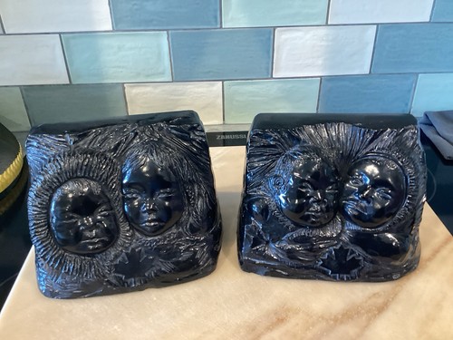 Handcrafted stone bookends - handcrafted,