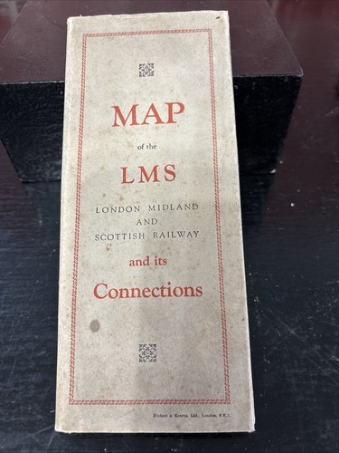 Rare vintage railway map - railway, of