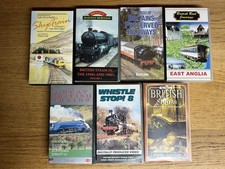 Collection x7 Vintage Train Railway VHS Videos - Trains British Isles Steam etc