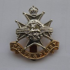BRITISH ARMY NOTTS AND DERBY REGIMENT CAP BADGE