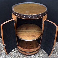 Barrel bar home - bar, oak