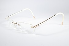 Silhouette Eyeglasses 7642 Womens Gold 6051 Rimless Titanium Glasses Frames