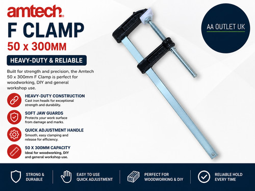 Amtech 50x300mm clamp heavy - f,