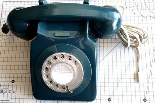 Vintage telephone handset - vintage,