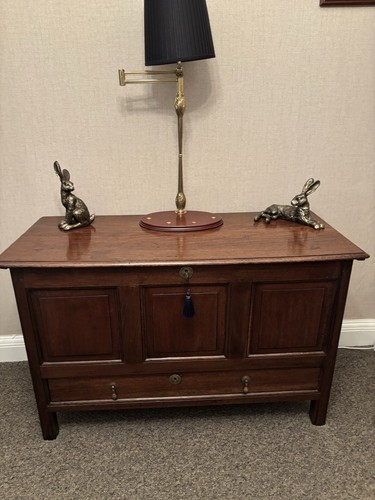 18th century coffer mahogany - century,
