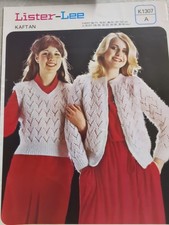 Knitting Pattern Slip Over/ Tank Top Cardigan 26 To 40 In Kafton Wool
