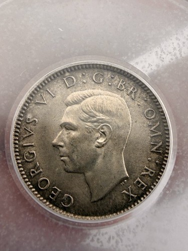 1942 sixpence coin - coin,, king