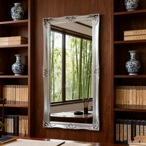 Extra large mirror - mirror, silver