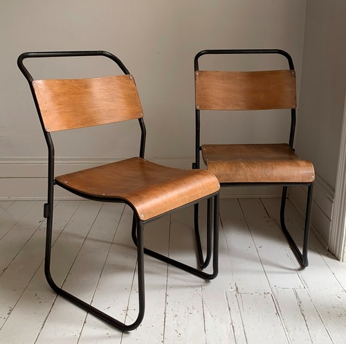 Vintage stacking chairs - 2, x