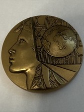 Rare large bronze medal - rare,