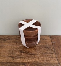 NEXT Mango Wood Nibble Bowls X3 Wooden serving dips snacks table - Brand New