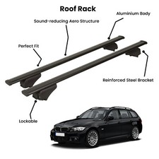 2 Pcs Black Cross Bars for