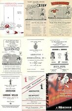 ABERAVON ( PORT TALBOT ) WALES RUGBY PROGRAMMES 1960 & 1961