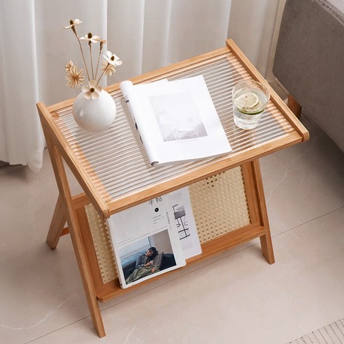 Magazine rack shelf bamboo - magazine,